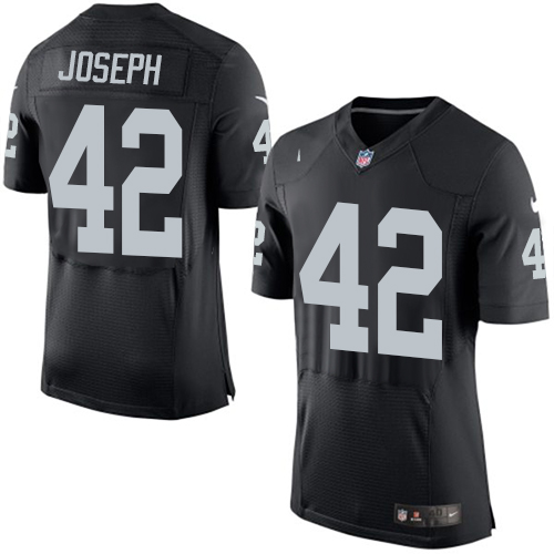 Men's Elite Karl Joseph Nike Jersey Black Home - #42 NFL Oakland Raiders